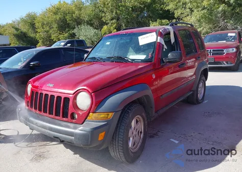 2007 Jeep Liberty Sport из США, поврежденный, VIN 1J4GL48K47W657291